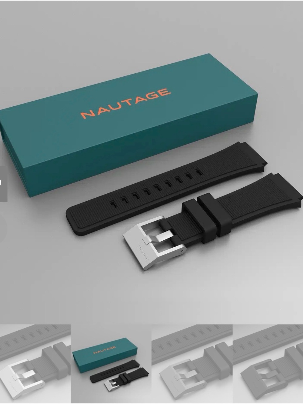 New Nautage Watch Strap in Black